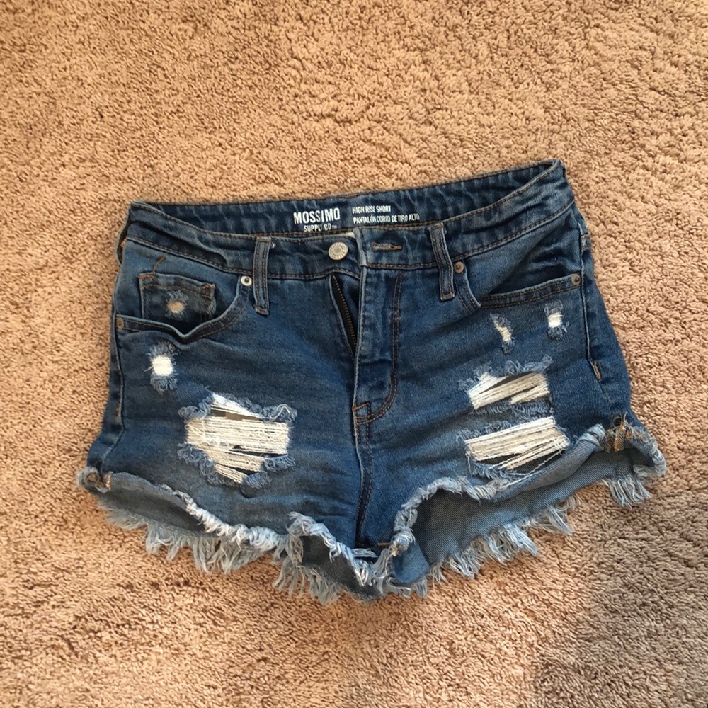 High Rise Jean Shorts